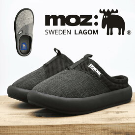 moz モズ サンダル メンズ スリッポン スリッパ ブラック グレー 外履き ルームシューズ サボサンダル メッシュ 快適 吸湿速乾 靴 moz 5823
