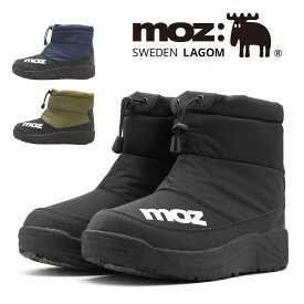 【最短翌日配送】 防寒ブーツ スノーブーツ メンズ moz モズ ウィンターブーツ ショート丈 防水 防滑 防寒 撥水 中綿 ウレタン 裏フリース moz 5682