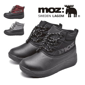【最短翌日配送】 防寒ブーツ スノーブーツ ウィンターブーツ メンズ moz モズ ミドル丈 ビーンブーツ 防寒靴 防水 防滑 防寒 M-LLL ブラック グレー バーガンディー 裏フリース moz 5684