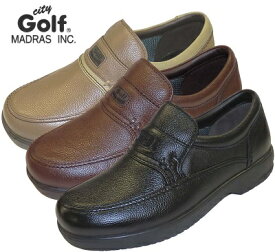 【city Golf】メンズ　マドラスシティゴルフ　スリッポン　幅広　GF901　4Eモデル　カジュアル　ビジネス　普段履き