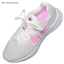 『NIKE DC9001 103』 レボリューション ナイキ スニーカー 22cm〜24.5cm レディース ホワイト/ピンク ランニングシューズ 合成繊維