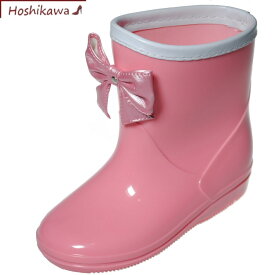 【靴のHOSHIKAWA】『GAME レインシューズ 538-03』防水 雨靴 防滑ショート丈 女の子16cm～21cmキッズ