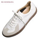 【靴のHOSHIKAWA】 『Gently 106』ジェントリー ホワイト24.5cm〜28cm EEEE紳士靴 レースアップ防水 防滑 幅広天然皮革