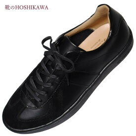 【靴のHOSHIKAWA】 『Gently 106』ジェントリー ブラック24.5cm～28cm EEEE紳士靴 レースアップ防水 防滑 幅広天然皮革