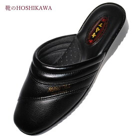 【靴のHOSHIKAWA】 『YAMATO 2125』2L EEE メンズサンダル ブラック履きやすい 滑りにくい国産 防寒 秋冬
