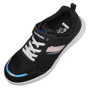 【靴のHOSHIKAWA】 『LOVERUSH LV1212』ムーンスター スーパースターレディース ブラック19cm〜24.5cm EEマジックテープ スニーカー抗菌防臭 合皮