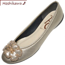 【靴のHOSHIKAWA】 『AC 1311』エーシー カジュアルパンプス22cm～24.5cm EEEレディース ベージュカッター ローヒール低反発 合皮