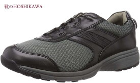 【靴のHOSHIKAWA】 『Medical Walk M018』アサヒ メディカルウォーク24cm～28cm EEEEメンズ グレーダイヤルシューズ ワイヤーウォーキング 合成皮革