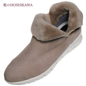 【靴のHOSHIKAWA】 『MOVEO 211』モベオ ショートブーツ22.5cm～25cm レディースグレースウェード 本革日本製 軽い 秋冬