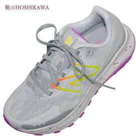 【靴のHOSHIKAWA】 『New Balance WTNTR』ニューバランストレイルランニングシューズ22.5cm～25.5cm 2Eグレー/ローズレースアップ 運動靴
