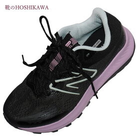 【靴のHOSHIKAWA】 『New Balance WTNTR』ニューバランストレイルランニングシューズ22.5cm～25.5cm 2Eブラック/ピンクレースアップ 運動靴