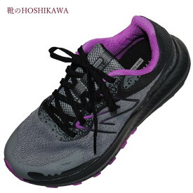 【靴のHOSHIKAWA】 『New Balance WTNTR』ニューバランストレイルランニングシューズ22.5cm～25.5cm 2Eグレー/ピンクレースアップ 運動靴
