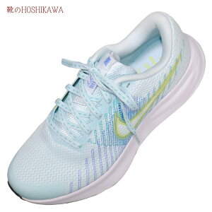 【靴のHOSHIKAWA】 『NIKE HM9593』ナイキ スニーカー22cm〜25cm レディースRUN DEFY ランニンググレイシャーブルー レースアップ合皮 軽量 厚底