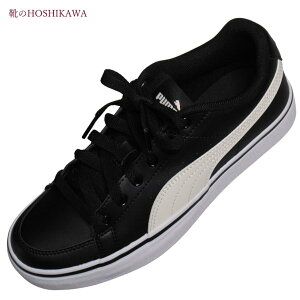 【靴のHOSHIKAWA】 『PUMA 389907 02』プーマ スニーカーVコートバルクEB 22.5cm〜28cm レディースローカット レースアップ