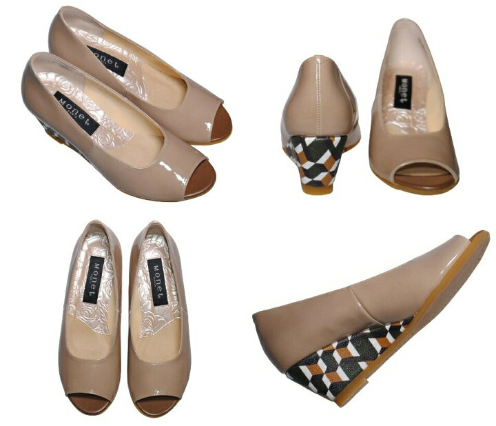 楽天市場】【靴のHOSHIKAWA】 『MONET 881301』モネ オープントゥ  