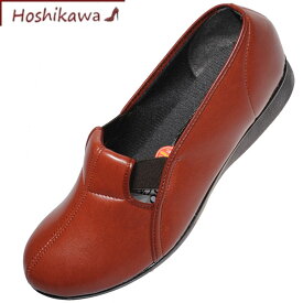 【靴のHOSHIKAWA】 『SUNGENOVA 3301』サンジェノバ カッター21.5cm～24.5cm 幅広スギブラウン レディース日本製 合皮 紐無し