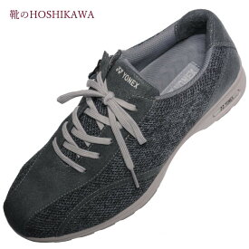 【靴のHOSHIKAWA】 『YONEX SHWM30AW 010』ヨネックス スニーカー24cm～28cm 4.5Eメンズ グレーウォーキングシューズ メッシュ合皮