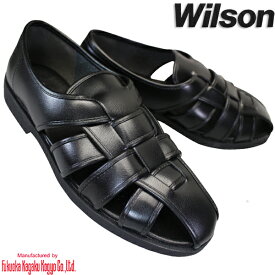 ウィルソン Wilson 3600 ブラック メンズ サンダル オフィスサンダル カメサンダル オフィスシューズ ドライビングシューズ 靴 足の蒸れない