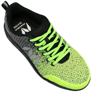 【エントリーでポイント5倍⇒10/27(月)9:59迄】 丸五 マルゴ 安全靴 マンダムニット Hi-Vis #005 メンズ イエロー 24.5cm〜28cm プロスニーカー セーフティーシューズ 靴 JSAA A種 MARUGO