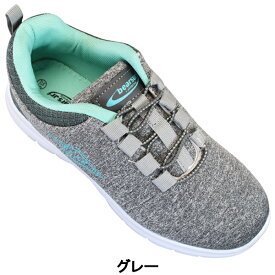 【エントリーでポイント5倍⇒12/11(木)1:59迄】 レディース スニーカー ベアサーフ BS-1010 レディース ブラック・グレー 22.5cm〜24.5cm カジュアルシューズ スリップオン 靴 BEARSURF
