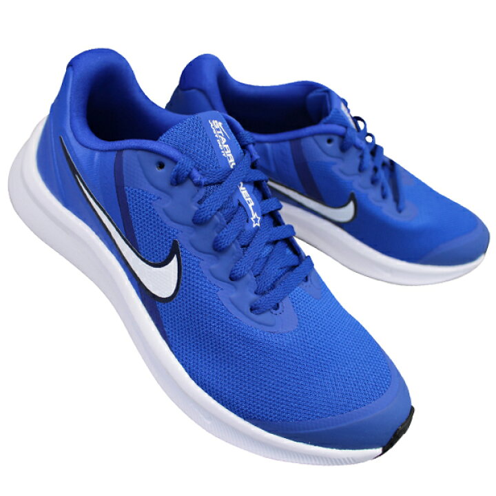 楽天市場 ナイキ スニーカー スターランナー3 Gs Da2776 400 キッズ ジュニア 男の子 ブルー 22 5cm 24 5cm ローカット スニーカー シューズ 子供靴 運動靴 紐靴 Star Runner 3 Gs Nike 靴ショップ やまう 楽天市場店