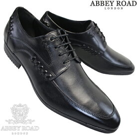 マドラス社製 アビーロード ビジネスシューズ AB8007 メンズ ブラック 24.5cm～27.5cm ビジネス靴 革靴 紐靴 3E ゆったり 外羽根 ABBEY ROAD LONDON madras