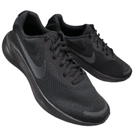 【全商品ポイント5倍⇒4/27(土)9:59迄】 ナイキ nike スニーカー FB2207 005 レボリューション7 ブラック 24.5cm～28.5cm メンズ スニーカー ランニングシューズ 紐靴 運動靴 NIKE REVOLUTION 7 ナイキFB2207 軽い ジョギングシューズ