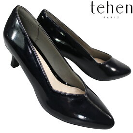 テーン tehen パンプス TN5501 ブラックエナメル 22.5cm～24.5cm レディース シューズ パンプス 靴 婦人靴 5cmヒール マドラス madras