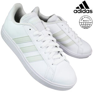 【エントリーでポイント5倍⇒10/27(月)9:59迄】 アディダス adidas スニーカー ID3029 グランドコート ベース 2.0W ホワイト 23cm〜24.5cm レディース ローカットスニーカー カジュアルシューズ テニス