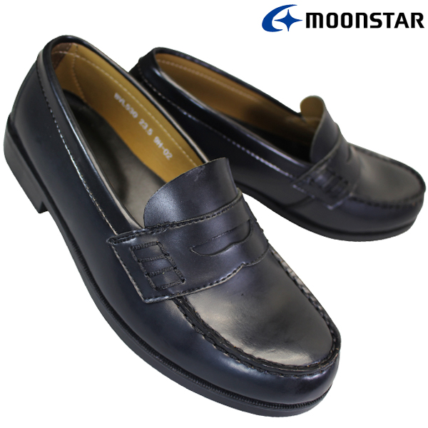 ムーンスター MOONSTAR ブラバス 送料無料新品 BRAVAS Lapel BVL530 キッズ 黒 レディース ローファー スクールシューズ 学生靴 至上