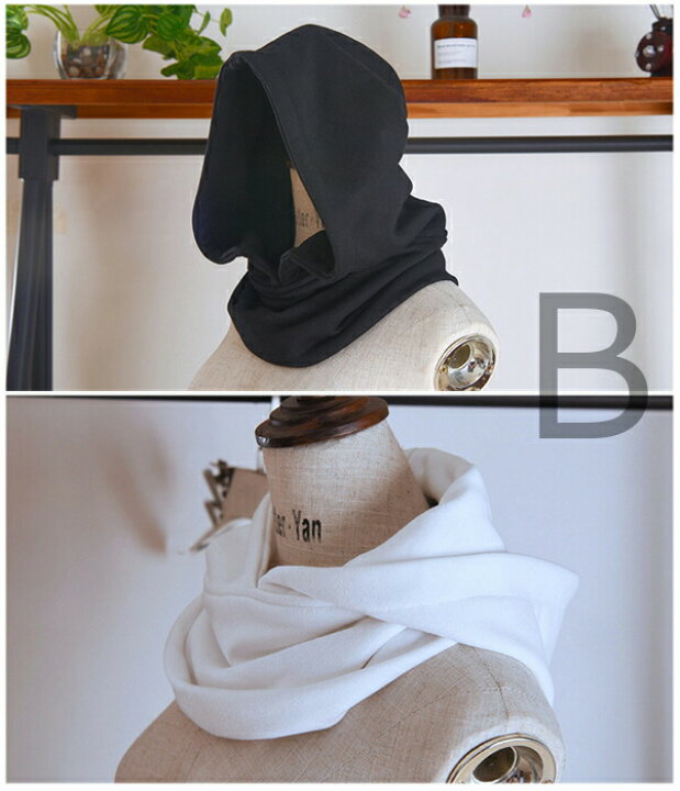 楽天市場 コーデの幅が広がる 全5種類 フード付き付け襟 レディース つけ襟 フェイクカラー パーカー襟 ネックウォーマー ハイネック カジュアル レイヤード 靴下プレミアム