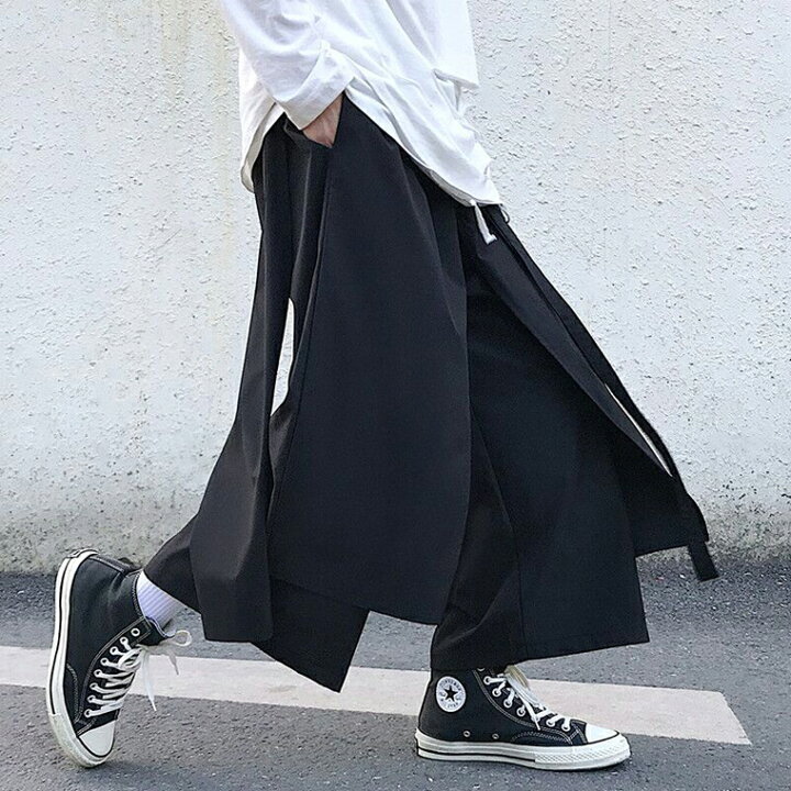 楽天市場】モードなスタイルに！選べる2色 メンズ ワイドパンツ 個性派 