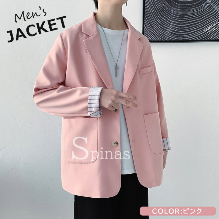 楽天市場】ジャケット メンズ アウター ラペルジャケット ボックス 