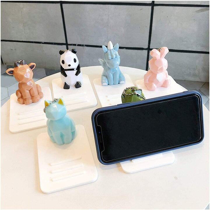 楽天市場 デスク周りに癒しを与える かわいい 動物 アニマル スマホスタンド スマホホルダー スマホ アクセサリー 靴下プレミアム