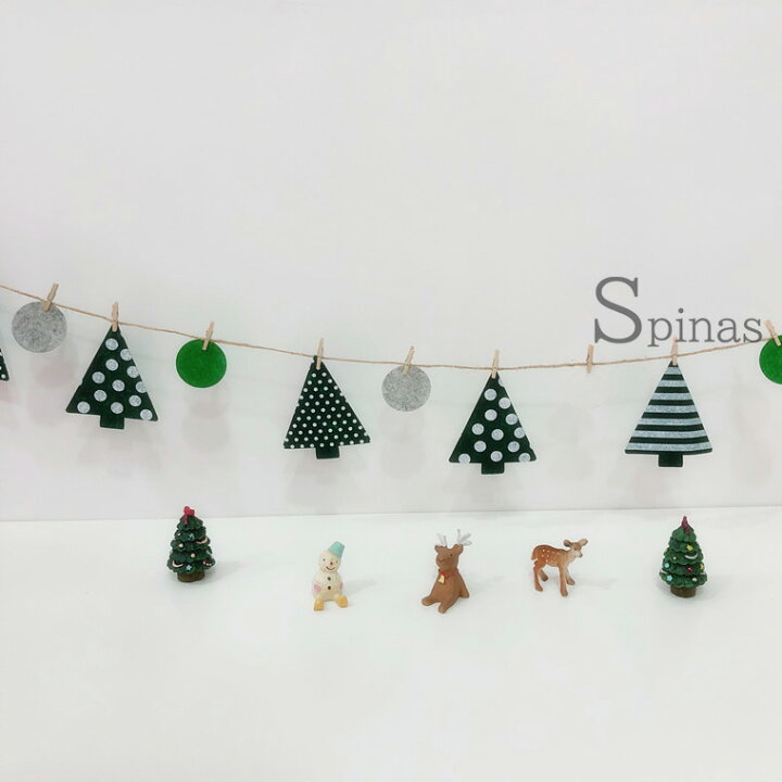 楽天市場】2種セット ナチュラルガーリー クリスマス フラッグ  