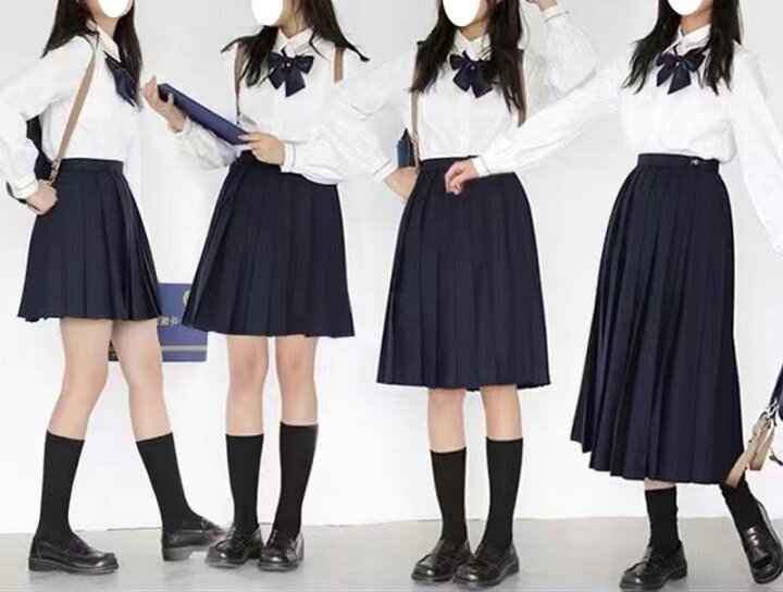 楽天市場】選べる8丈！XS～5XL 制服風 プリーツスカート 大きいサイズ  