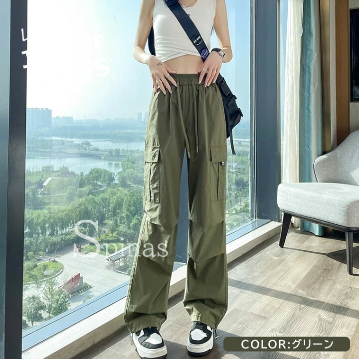 楽天市場】裾のドローストリングでストレートとジョガーの2通り 