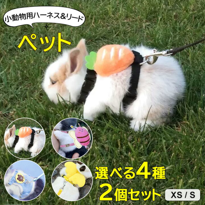 楽天市場】うさぎちゃんや子猫、超小型犬等適用 ♪選べる4種類 2個 