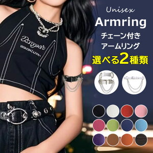 可愛らしさとかっこよさを引き出す ♪2個セット 選べる2種類 12色展開 キッズダンス衣装 アクセサリー チェーン付き アームリング レッグリング 革 PUレザー アーム 太ももリング 太もも セ