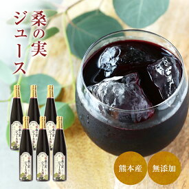 桑の実ジュース 500ml 箱入 6本セット 熊本県産 限定生産 【新製法で水を加えず国産マルベリー果汁に甜菜糖で飲みやすく仕上げました】国産 桑 桑の実 くわの実 プレゼント おしゃれ ギフト 桑の葉 桑茶 くわの葉 くわ茶 桑茶 自社農園栽培 健康