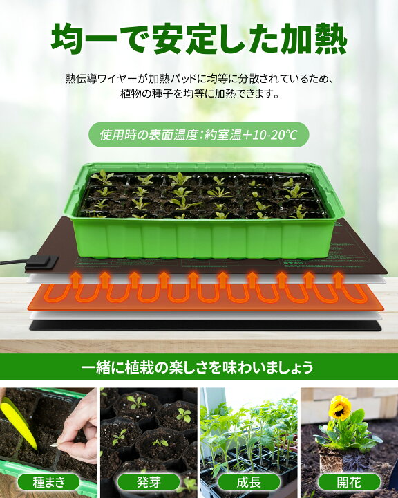 楽天市場】ヒーターマット 植物 植物育苗ヒーターマット ヒート 