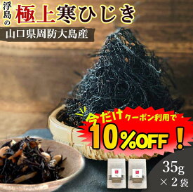 【数量限定！クーポン利用で10%OFF ※対象期間は4日20:00～】ひじき 国産 35g 2袋セット 送料無料 (山口県周防大島産 天然ひじき) 食物繊維 カルシウム マグネシウム 無添加 海藻 佃煮 つくだ煮 煮物 乾燥ひじき ひじきごはん 混ぜご飯 ご飯のお供 おつまみ 伝統製法 桑郷