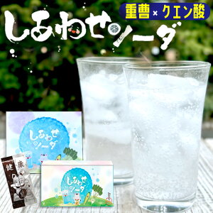 しあわせソーダ 重曹 クエン酸 食用 炭酸水 スティック 送料無料 アルミニウムフリー 桑郷
