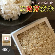 発芽玄米 無洗米 400g 送料無料 (秋田県大潟村産 ミルキープリンセス100%) ダイエット 腸内環境 内臓脂肪…