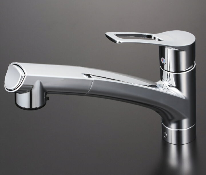 楽天市場】【KM5021ZT】流し台用シングルレバー式シャワー付  