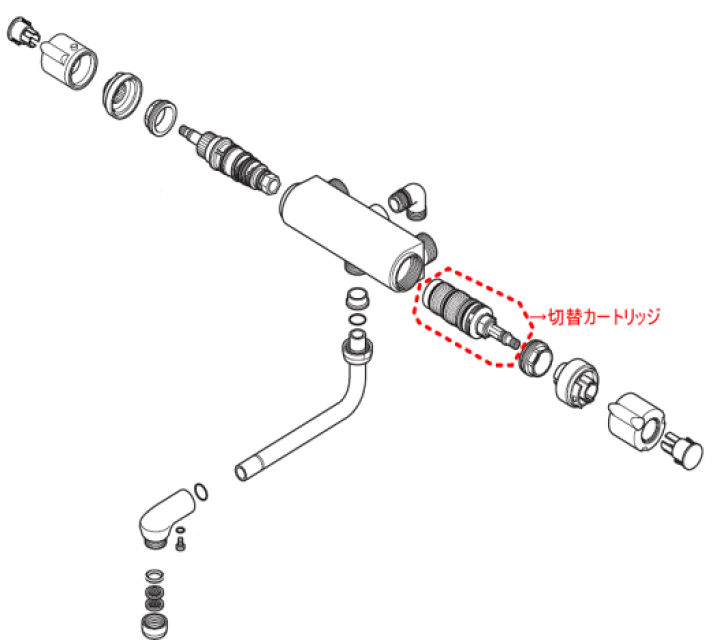 楽天市場】【KVK公式】【KP733】旧MYMバス水栓用切替
