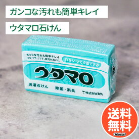 【 1000円ポッキリ 送料無料 】 ウタマロ石けん 石鹸 泡立つ 洗濯用 純石けん 植物性 リサイクル油 靴下 ユニフォーム シャツ エリ ソデ 黄ばみ 化粧品汚れ 食べこぼし汚れ ガンコな汚れ ケース ブラシ付き 東邦
