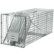 動物保護 捕獲器 【アニマルトラップ ストロング】踏み板式 捕獲かご D81.5×W26.5×H31.5cm