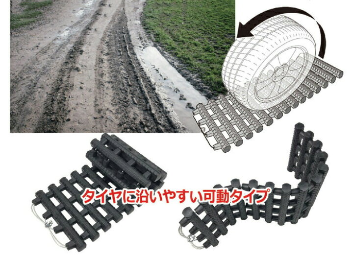 雪道 スタック グッズ 車 送料無料 雪対策 ぬかるみ ラダー スタックラダー 滑り止め 泥道 雪道脱出 脱出