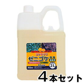 コケ 除去剤 【ゼニゴケ専用 業務用濃縮液 2L　×4本セット】 コケそうじ GSE 乳酸 酢酸 掃除